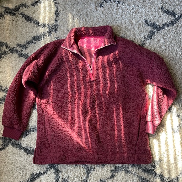 Aerie Dream Sherpa Quarter Zip Sweatshirt🐑♥️ - Picture 6 of 11